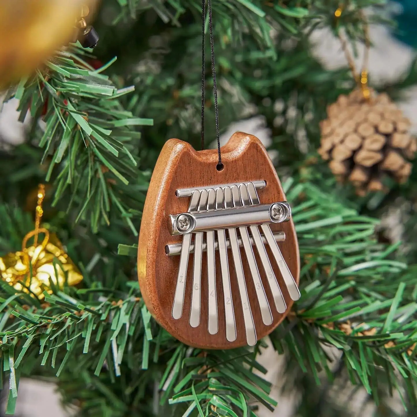 Portable 8-Key Thumb Piano – Mini Kalimba Pendant for Stress Relief & Musical Fun