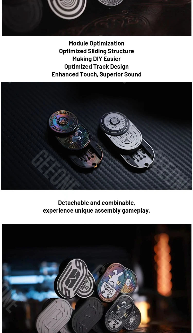 Portable Mechanical Fidget Slider – EDC Stress Relief Toy for Adults