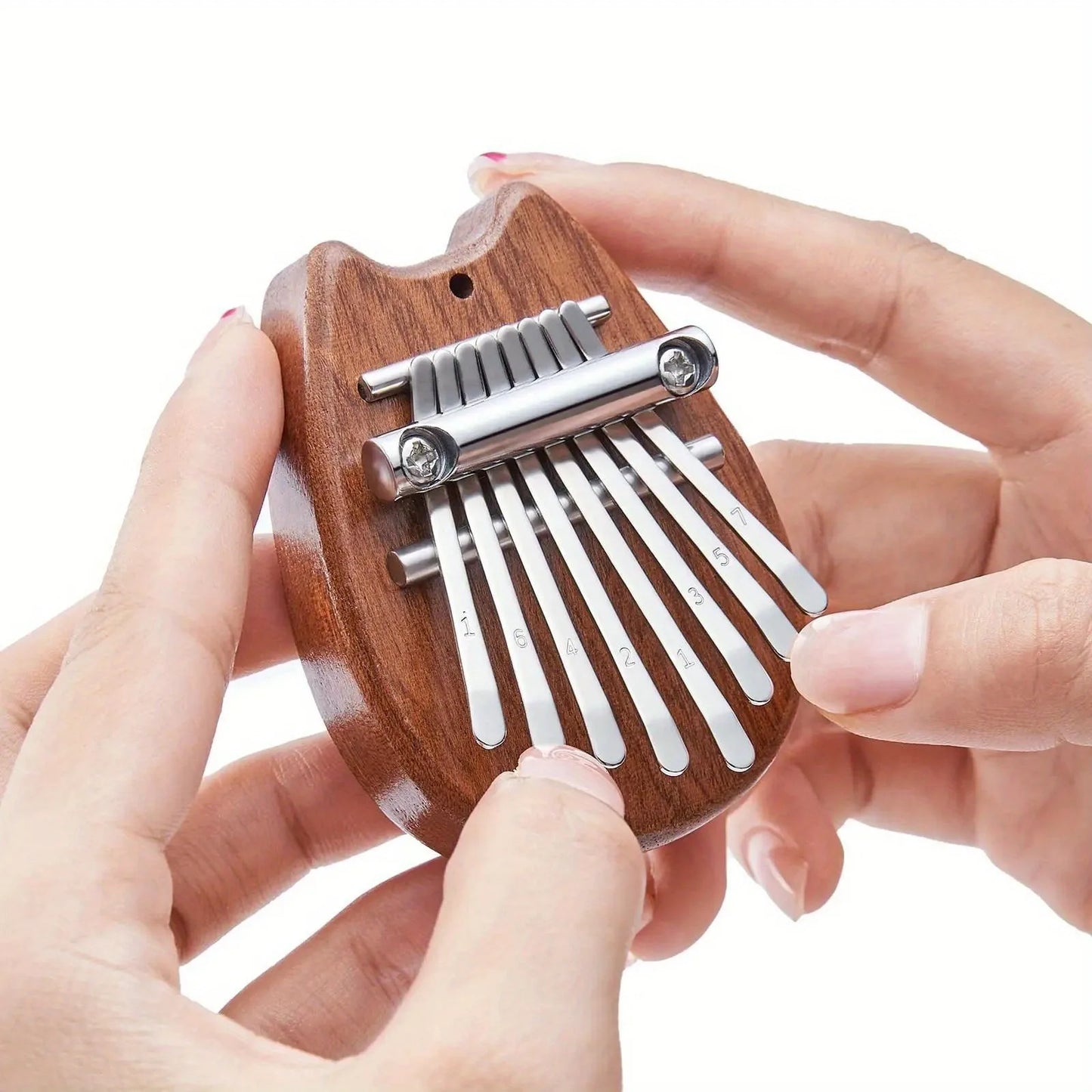 Portable 8-Key Thumb Piano – Mini Kalimba Pendant for Stress Relief & Musical Fun