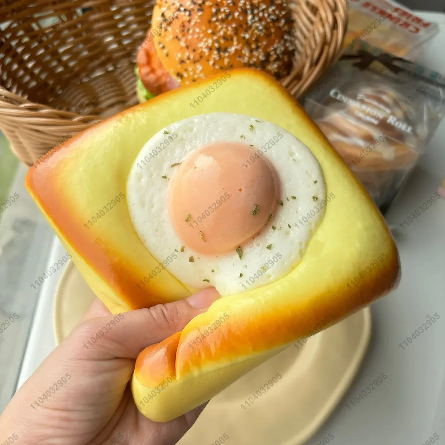Bakery-Themed Squishy Toy – Soft, Slow Rebound Toast for Stress & Anxiety Relief