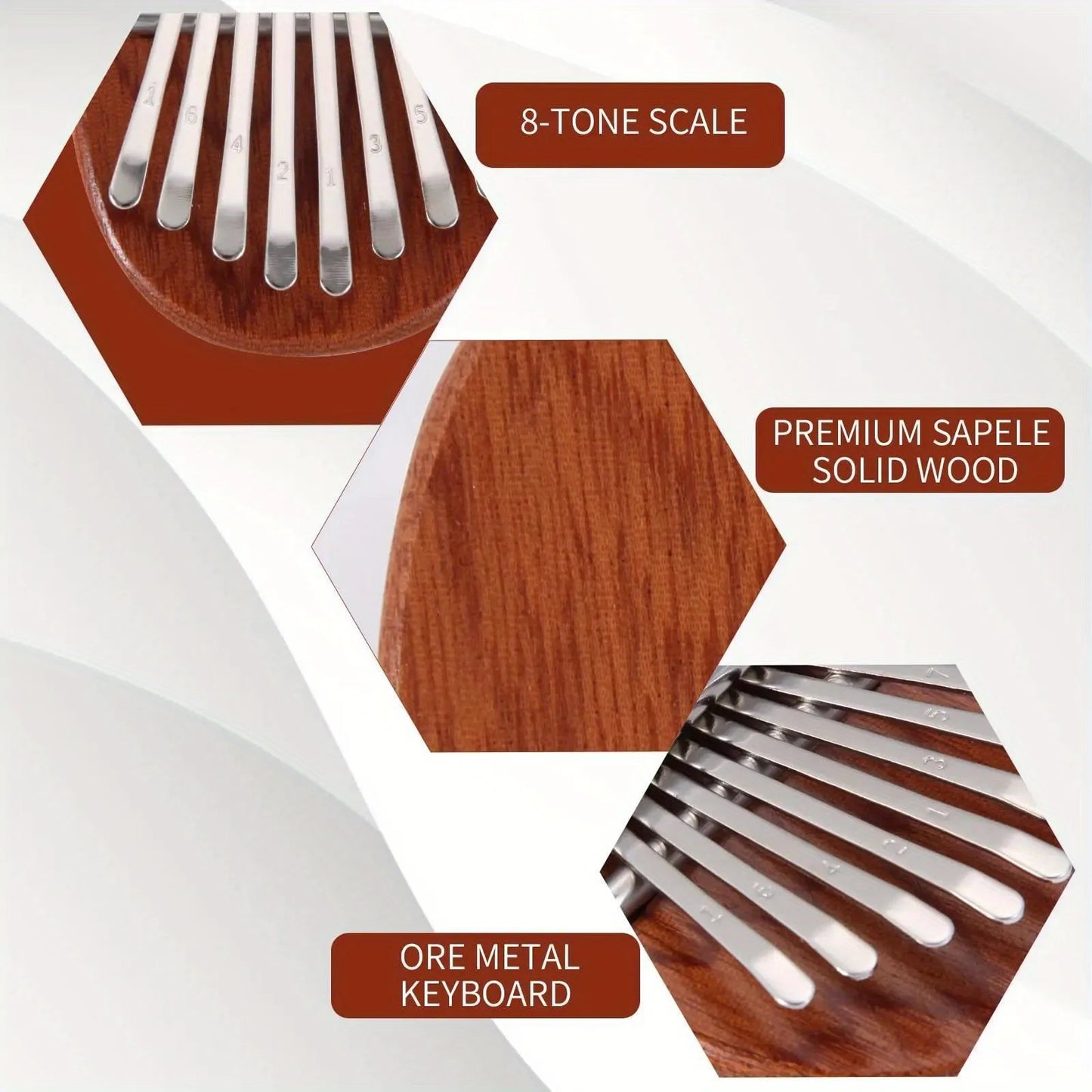 Portable 8-Key Thumb Piano – Mini Kalimba Pendant for Stress Relief & Musical Fun