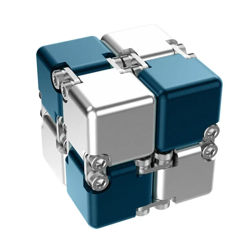 Premium Metal Infinity Cube – Smart Fidget Toy for Stress Relief & Focus