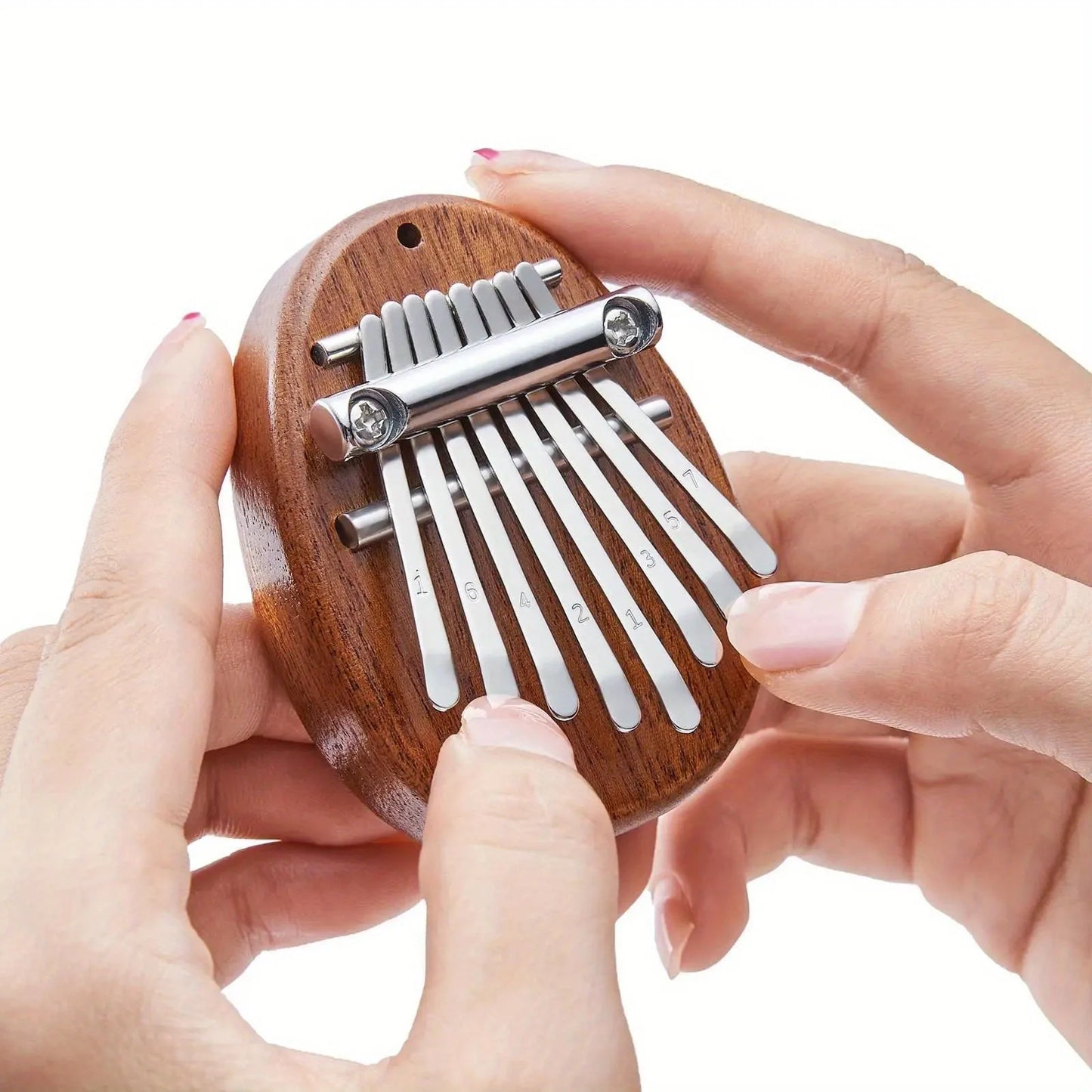 Portable 8-Key Thumb Piano – Mini Kalimba Pendant for Stress Relief & Musical Fun