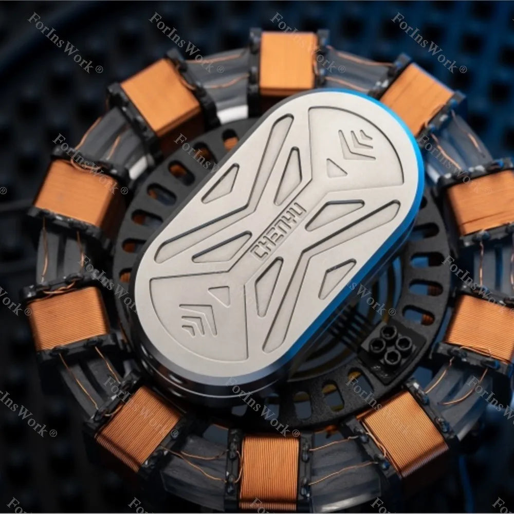 Double-Layer Mechanical Push Slider – Metal EDC Fidget Toy for Stress Relief & Focus