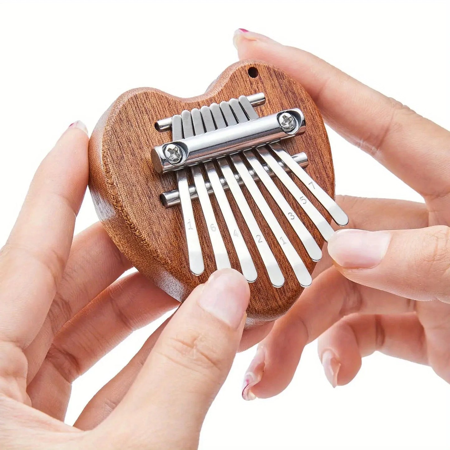 Portable 8-Key Thumb Piano – Mini Kalimba Pendant for Stress Relief & Musical Fun