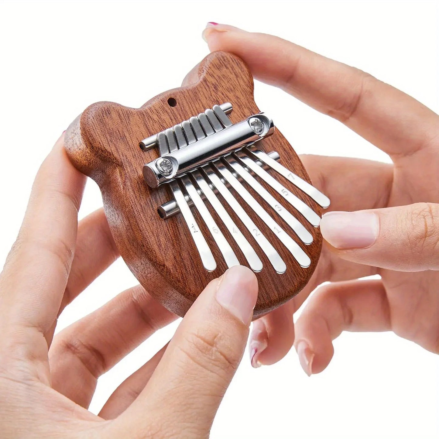 Portable 8-Key Thumb Piano – Mini Kalimba Pendant for Stress Relief & Musical Fun