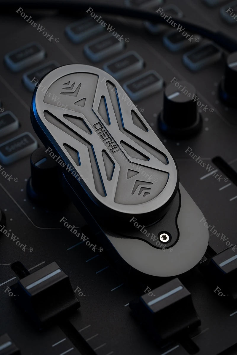 Double-Layer Mechanical Push Slider – Metal EDC Fidget Toy for Stress Relief & Focus