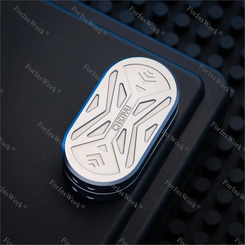Double-Layer Mechanical Push Slider – Metal EDC Fidget Toy for Stress Relief & Focus