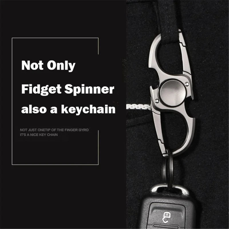 3-in-1 Fidget Spinner Keychain – Stress Relief Toy with Built-in Bottle Opener