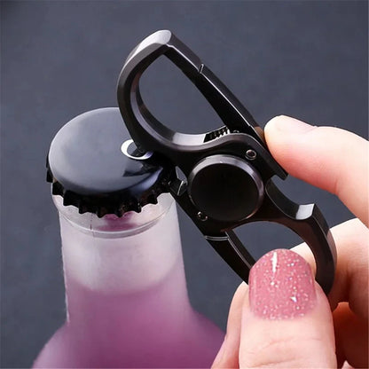 3-in-1 Fidget Spinner Keychain – Stress Relief Toy with Built-in Bottle Opener