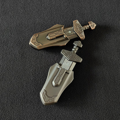 EDC Magnetic Sword Fidget Slider – Anti-Anxiety Metal Decompression Toy for Adults
