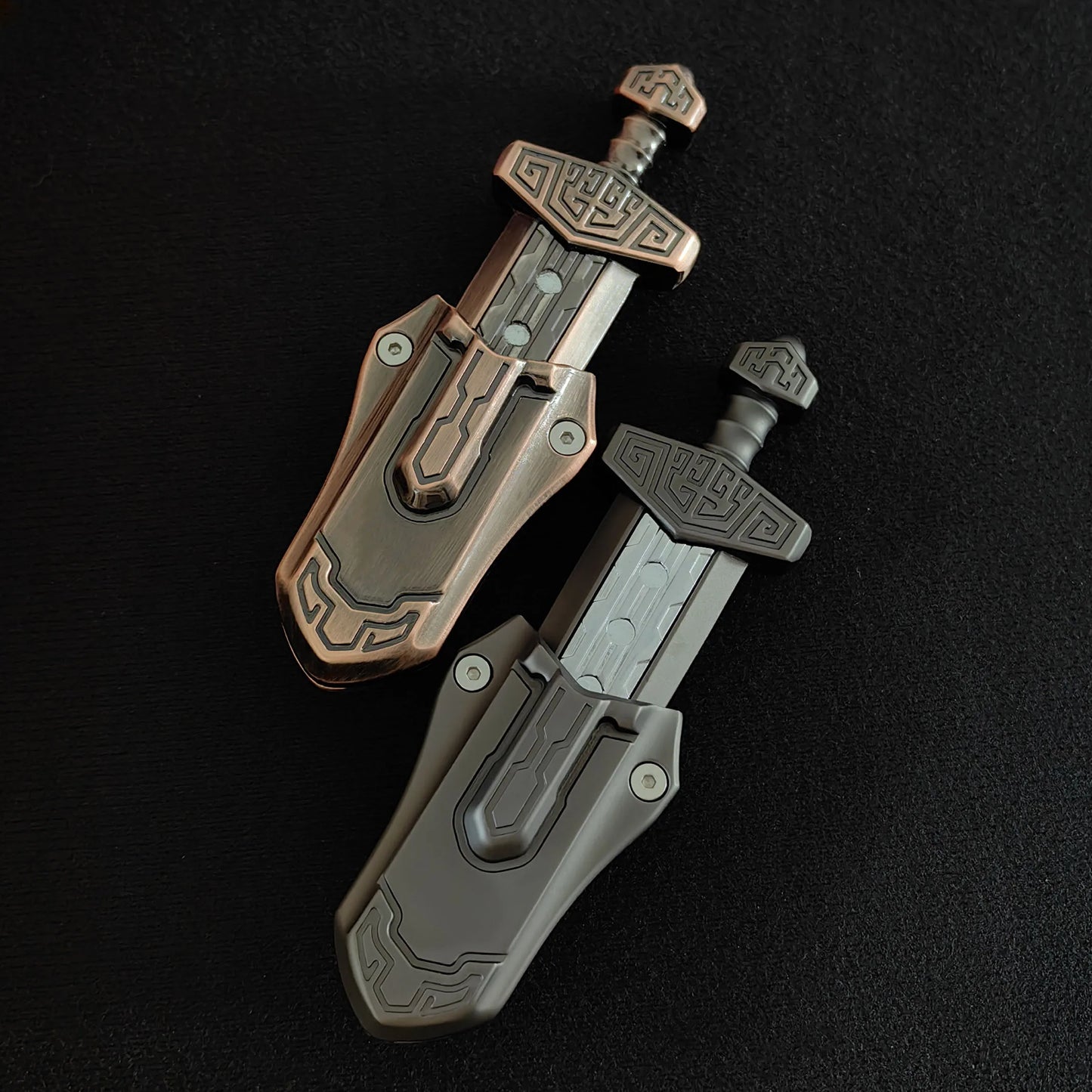 EDC Magnetic Sword Fidget Slider – Anti-Anxiety Metal Decompression Toy for Adults