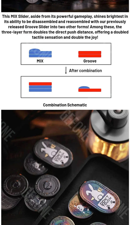 Portable Mechanical Fidget Slider – EDC Stress Relief Toy for Adults