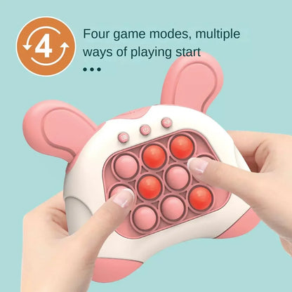 Electronic Light-Up Quick Push Bubble Game – Handheld Whack-a-Mole Style Fidget Toy for Stress Relief & Focus