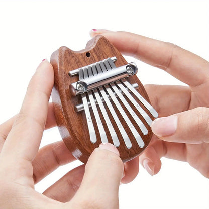 Portable 8-Key Thumb Piano – Mini Kalimba Pendant for Stress Relief & Musical Fun