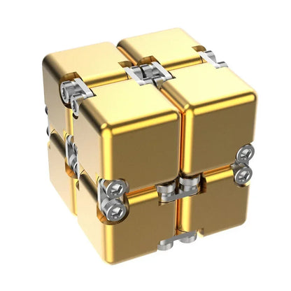 Premium Metal Infinity Cube – Smart Fidget Toy for Stress Relief & Focus