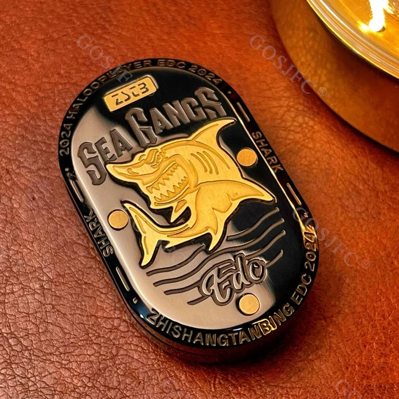 Double-Layer Mechanical Push Slider – Metal EDC Fidget Toy for Stress Relief & Focus