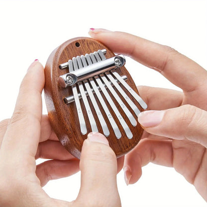 Portable 8-Key Thumb Piano – Mini Kalimba Pendant for Stress Relief & Musical Fun