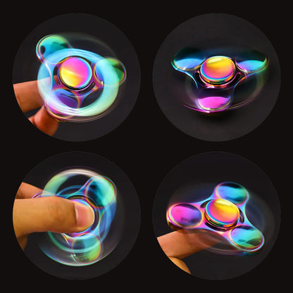 Premium Stainless Steel Fidget Spinner – Long Spin Time, High-Speed Precision for Stress & Anxiety Relief