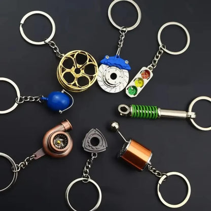 Mini Alloy Car Wheel Rim Keychain – Perfect Gift for Car Enthusiasts