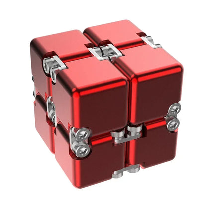 Premium Metal Infinity Cube – Smart Fidget Toy for Stress Relief & Focus