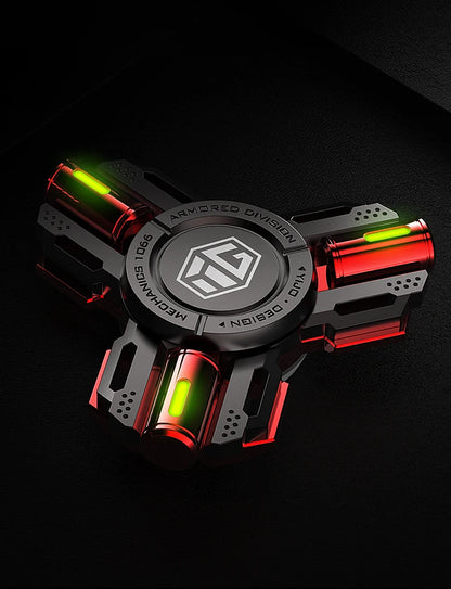 Glow-in-the-Dark Alloy Fidget Spinner – High-Speed EDC Toy for Stress Relief & Focus