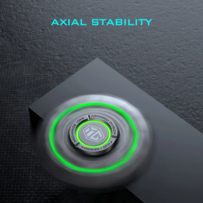 Glow-in-the-Dark Metal Fidget Spinner – Silent R188 Bearing EDC Toy for Stress Relief & Focus