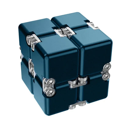 Premium Metal Infinity Cube – Smart Fidget Toy for Stress Relief & Focus