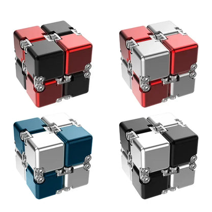 Premium Metal Infinity Cube – Smart Fidget Toy for Stress Relief & Focus