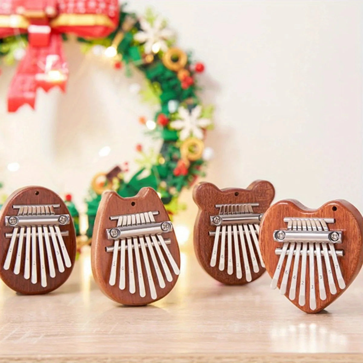 Portable 8-Key Thumb Piano – Mini Kalimba Pendant for Stress Relief & Musical Fun