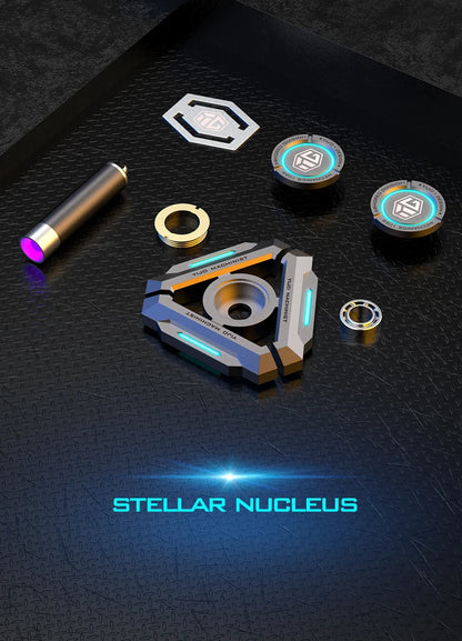 Glow-in-the-Dark Metal Fidget Spinner – Silent R188 Bearing EDC Toy for Stress Relief & Focus