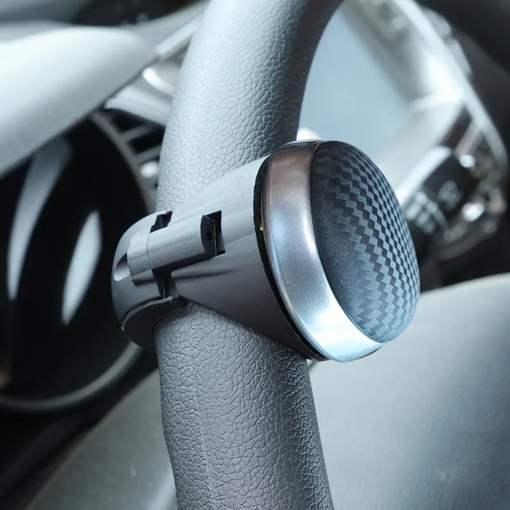 360° Rotating Steering Wheel Spinner Knob – Effort-Saving One-Handed Control for Cars, Trucks, and SUV