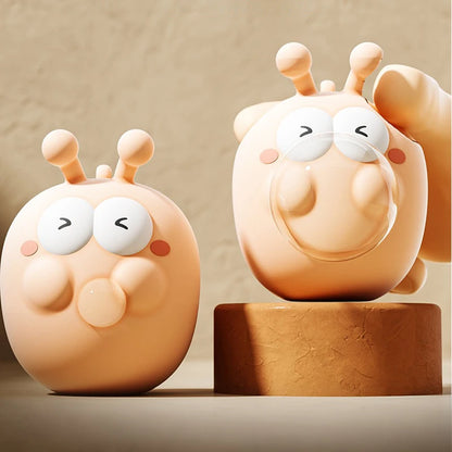 Silicone Bubble-Blowing Animal Toy – Stress Relief Squeeze Keychain & Desktop Decoration