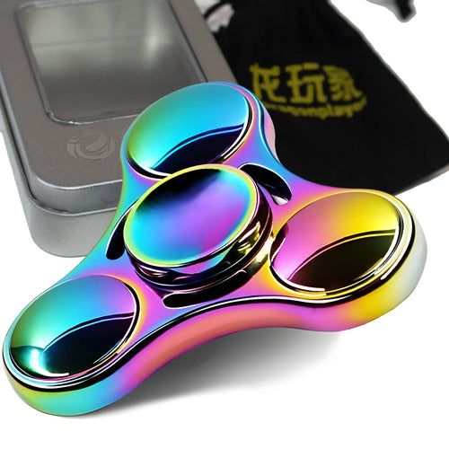 Premium Stainless Steel Fidget Spinner – Long Spin Time, High-Speed Precision for Stress & Anxiety Relief