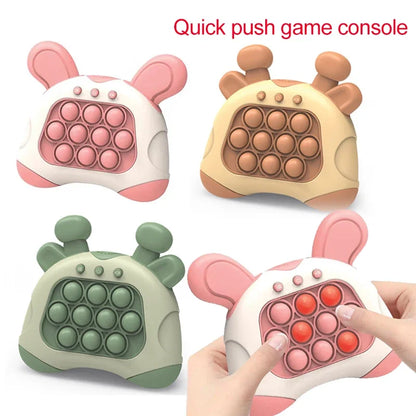 Electronic Light-Up Quick Push Bubble Game – Handheld Whack-a-Mole Style Fidget Toy for Stress Relief & Focus