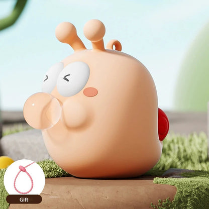 Silicone Bubble-Blowing Animal Toy – Stress Relief Squeeze Keychain & Desktop Decoration
