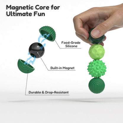 Magnetic Fidget Balls – Quiet Stress Relief Toy for Office, Travel & ADHD/Anxiety Support