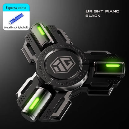 Glow-in-the-Dark Alloy Fidget Spinner – High-Speed EDC Toy for Stress Relief & Focus