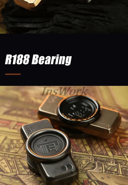 Zirconium Alloy EDC Fidget Spinner – Precision CNC Machined Stress Relief Toy for Adults