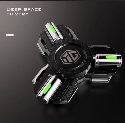 Glow-in-the-Dark Alloy Fidget Spinner – High-Speed EDC Toy for Stress Relief & Focus