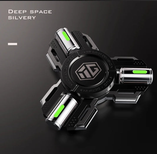 Glow-in-the-Dark Alloy Fidget Spinner – High-Speed EDC Toy for Stress Relief & Focus