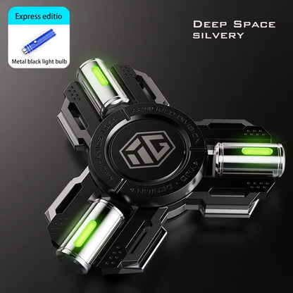 Glow-in-the-Dark Alloy Fidget Spinner – High-Speed EDC Toy for Stress Relief & Focus