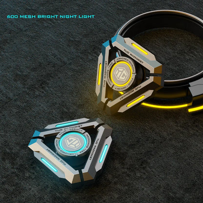 Glow-in-the-Dark Metal Fidget Spinner – Silent R188 Bearing EDC Toy for Stress Relief & Focus