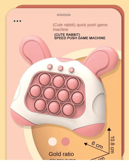 Electronic Light-Up Quick Push Bubble Game – Handheld Whack-a-Mole Style Fidget Toy for Stress Relief & Focus