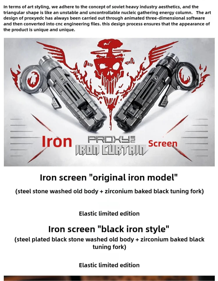 Iron Curtain Magnetic Mechanical Slider – Titanium Alloy EDC Fidget Toy for Stress Relief