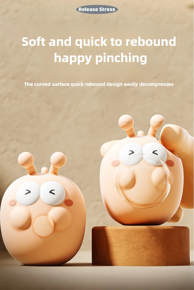 Silicone Bubble-Blowing Animal Toy – Stress Relief Squeeze Keychain & Desktop Decoration