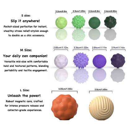 Magnetic Fidget Balls – Quiet Stress Relief Toy for Office, Travel & ADHD/Anxiety Support