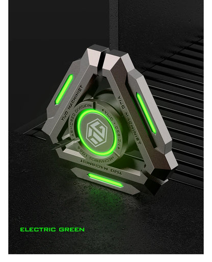 Glow-in-the-Dark Metal Fidget Spinner – Silent R188 Bearing EDC Toy for Stress Relief & Focus