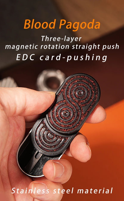 EDC push-slide type metal stress-relieving toys, supplementary tools for hyperactivity disorder, adult stress-relieving toys