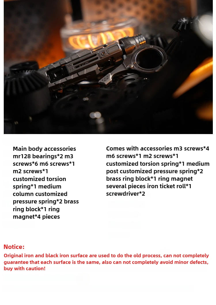 Iron Curtain Magnetic Mechanical Slider – Titanium Alloy EDC Fidget Toy for Stress Relief